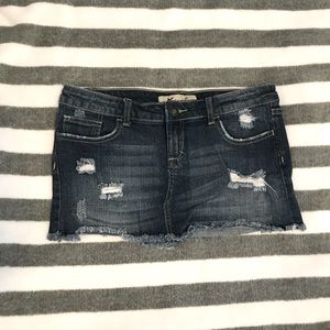 Wet seal Denim Mini Skirt